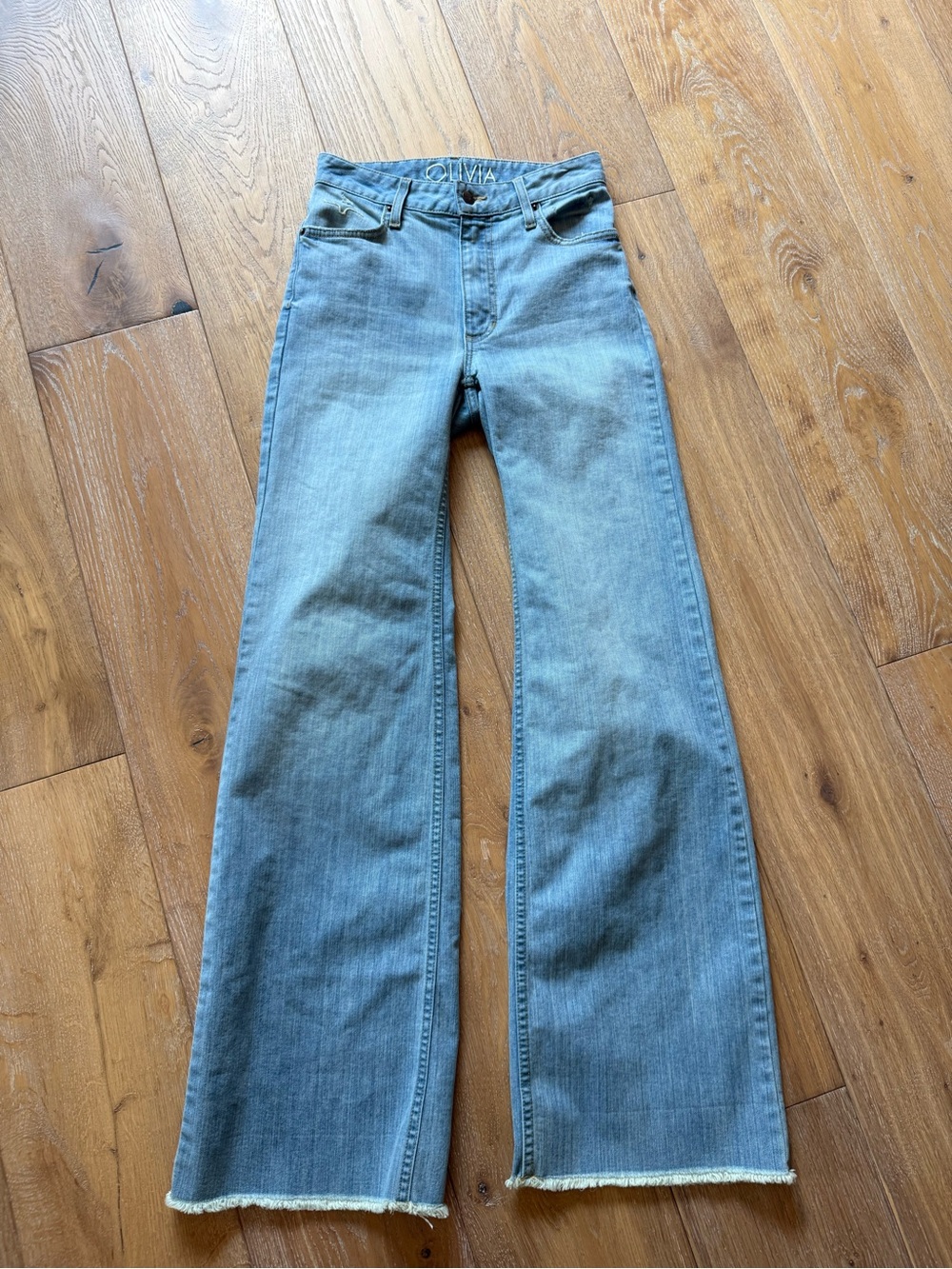 Kimes Ranch Light Blue Wide-Leg High-Rise Jeans